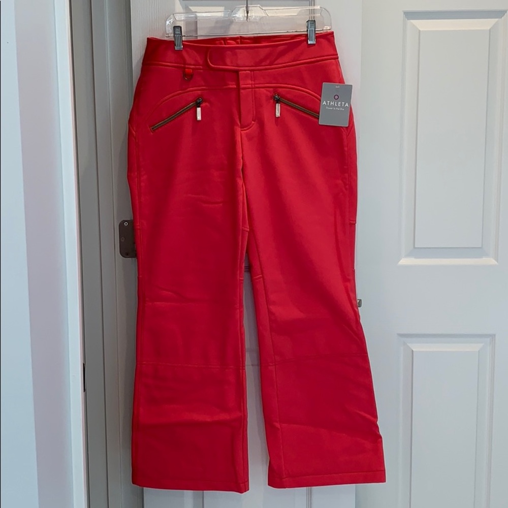 NWT-Athleta Fall Line Ski Pants- Hot Pink